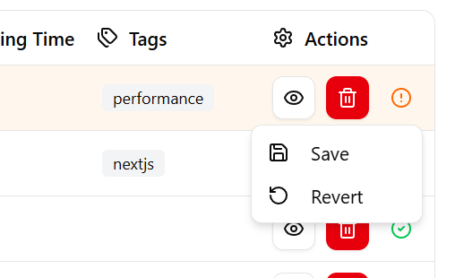 Save post changes confirmation